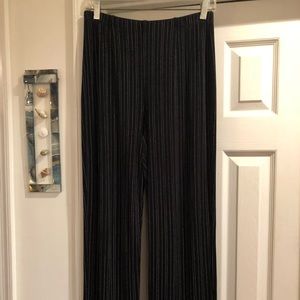 REDUCED Chico’s B&W Striped Travelers Pants